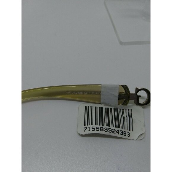 Authentic Guess GUP7022 GRY34  61-17-130 Womens Sunglasses Gold Guess Logo Arms